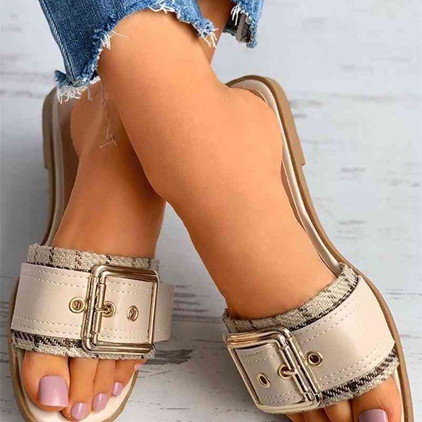 women slippers summer gingham canvas pu patchwork slip on buckle decoration beach outdoor slides casual sandals ladies shoes 210619, Black
women slippers summer gingham canvas pu patchwork slip on buckle decoration beach outdoor slides casual sandals ladies shoes 210619, Black