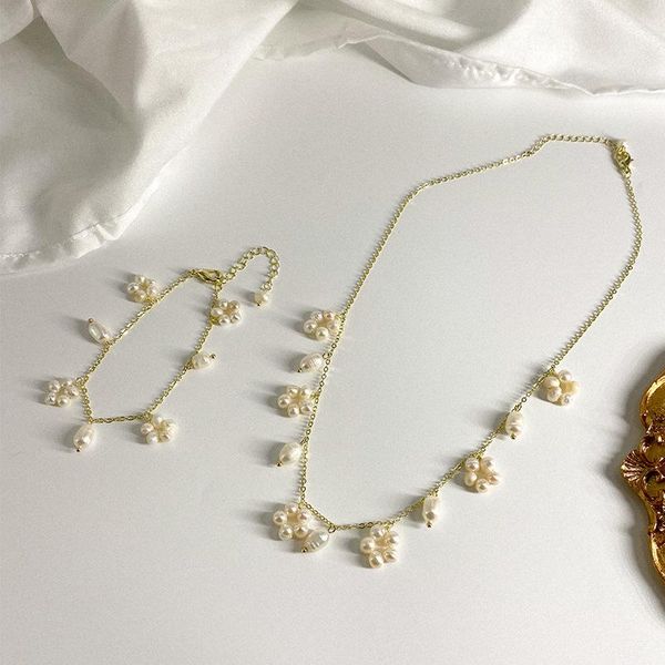 link, chain minar french temperament irregular baroque pearls necklace for women white freshwater pearl flower chokers necklaces jewellery, Black
link, chain minar french temperament irregular baroque pearls necklace for women white freshwater pearl flower chokers necklaces jewellery, Black