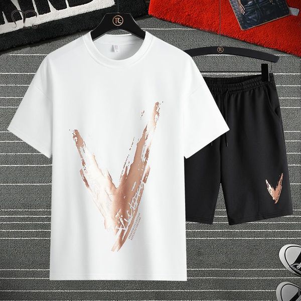 men's tracksuits 2021 summer t-shirt set two pieces mens sportswear suit basketball sports fitness printed short sleeve male plus size, Gray
men's tracksuits 2021 summer t-shirt set two pieces mens sportswear suit basketball sports fitness printed short sleeve male plus size, Gray