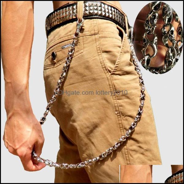 keychains aessories79cm skl biker jean wallet chains sier ghost rock punk hip- metal keychain key pant chain fashion men jewelry 1 drop deli, Silver
keychains aessories79cm skl biker jean wallet chains sier ghost rock punk hip- metal keychain key pant chain fashion men jewelry 1 drop deli, Silver