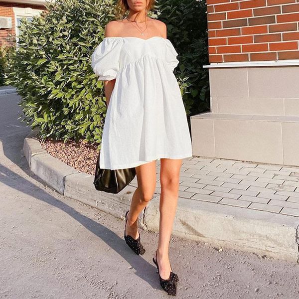 casual dresses 100% cotton summer mini dress women solid v-neck puff sleeve a-line high waist loose female 2021 fashion ladies vestidos, Black;gray
casual dresses 100% cotton summer mini dress women solid v-neck puff sleeve a-line high waist loose female 2021 fashion ladies vestidos, Black;gray