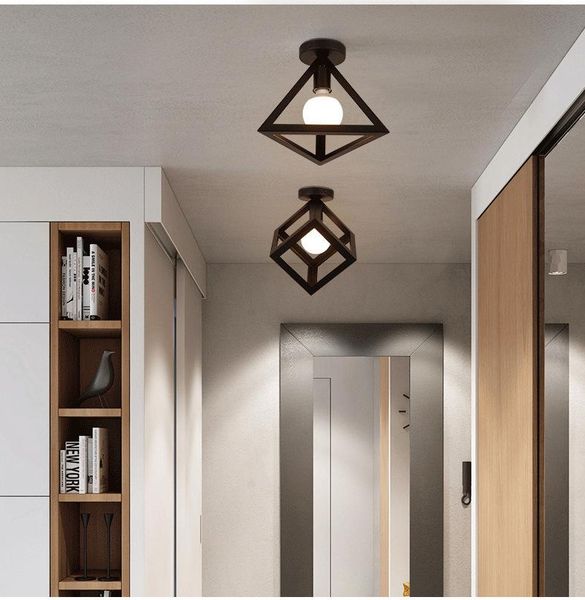ceiling lights modern cafe el lamp fixtures hallway led luminaria e27 lamps