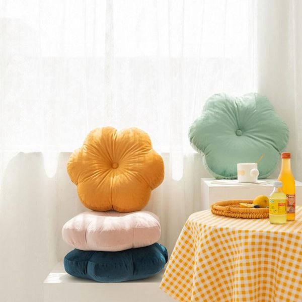 pillow nordic flower shaped throw pure color six-sided round backrest cushions tatami floor mat soft decorations
pillow nordic flower shaped throw pure color six-sided round backrest cushions tatami floor mat soft decorations
