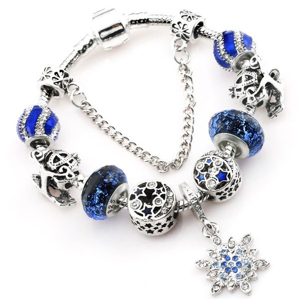 925 sterling silver starry star blue murano glass beads charm bracelet snake chain fit pandora european bracelet jewelry making bangle diy s, Golden;silver
925 sterling silver starry star blue murano glass beads charm bracelet snake chain fit pandora european bracelet jewelry making bangle diy s, Golden;silver