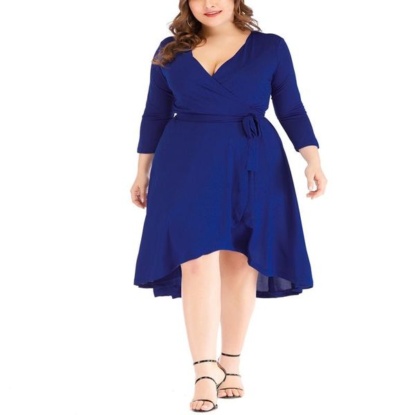 women's summer large size xl-5xl deep v-neck cropped sleeve solid color belt cardigan knee dress casual dresses, Black;gray
women's summer large size xl-5xl deep v-neck cropped sleeve solid color belt cardigan knee dress casual dresses, Black;gray