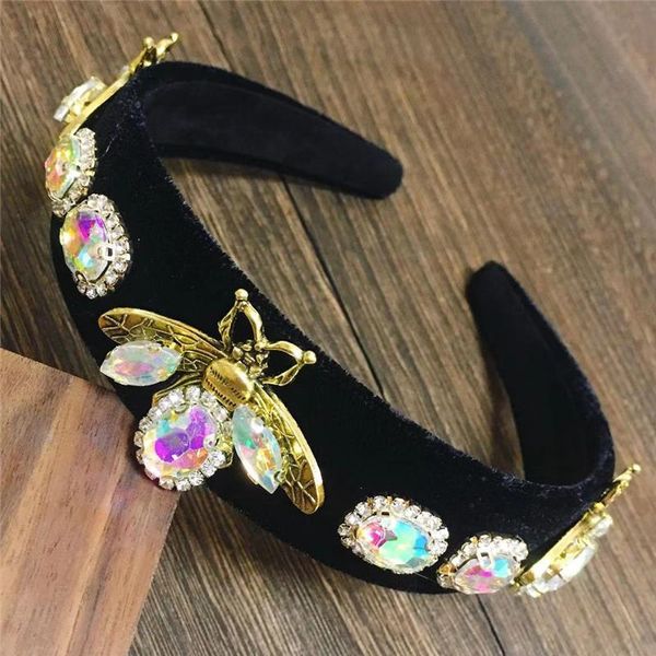 hair accessories black baroque rhinestone headband bee hairbands for women crystal hairband party wholesale
hair accessories black baroque rhinestone headband bee hairbands for women crystal hairband party wholesale