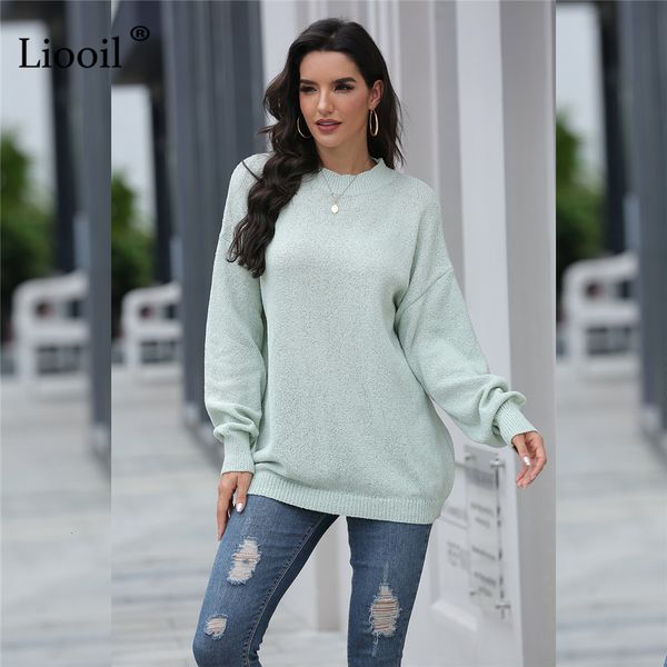 knits autumn winter casual loose knitted sweater women long sleeve o neck female solid color knitwears and pullovers, White
knits autumn winter casual loose knitted sweater women long sleeve o neck female solid color knitwears and pullovers, White