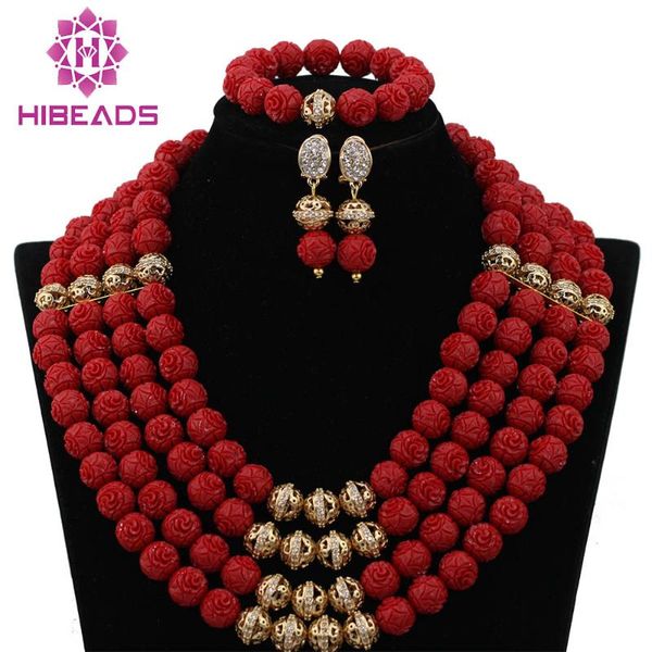 earrings & necklace luxury red african coral beads jewelry set 14mm big size artificial nigerian fashion cnr408, Silver
earrings & necklace luxury red african coral beads jewelry set 14mm big size artificial nigerian fashion cnr408, Silver