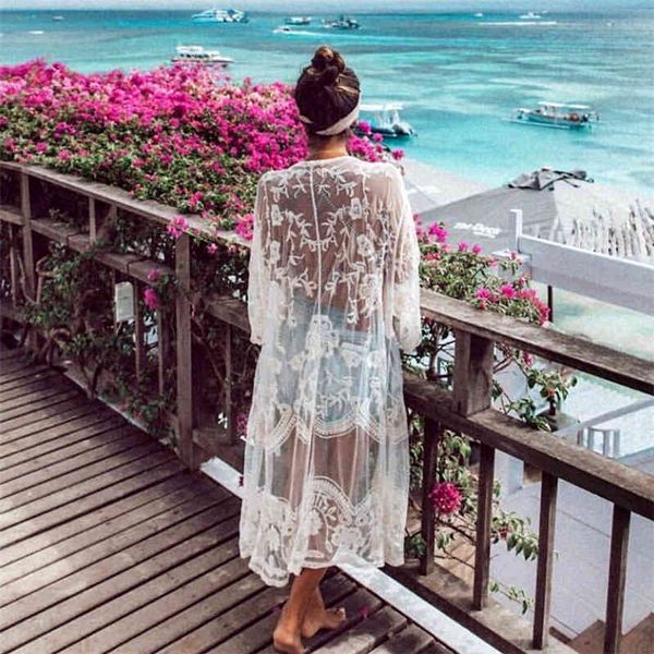 women's swimwear kaftan beach pareo wear swim suit cover up playa tunic women sunscreen lace embroidery cardigan cover-ups 82kj, White;black
women's swimwear kaftan beach pareo wear swim suit cover up playa tunic women sunscreen lace embroidery cardigan cover-ups 82kj, White;black