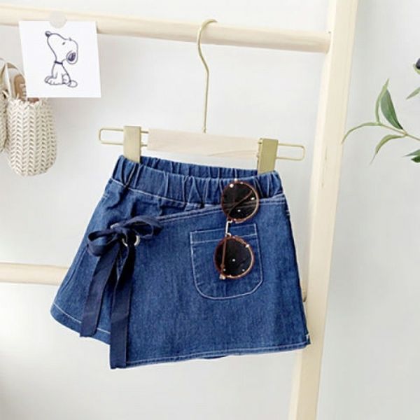 summer girls' shorts baby net red foreign style children's personality fashion brand korean thin irregular jeans skirt pants, Blue
summer girls' shorts baby net red foreign style children's personality fashion brand korean thin irregular jeans skirt pants, Blue