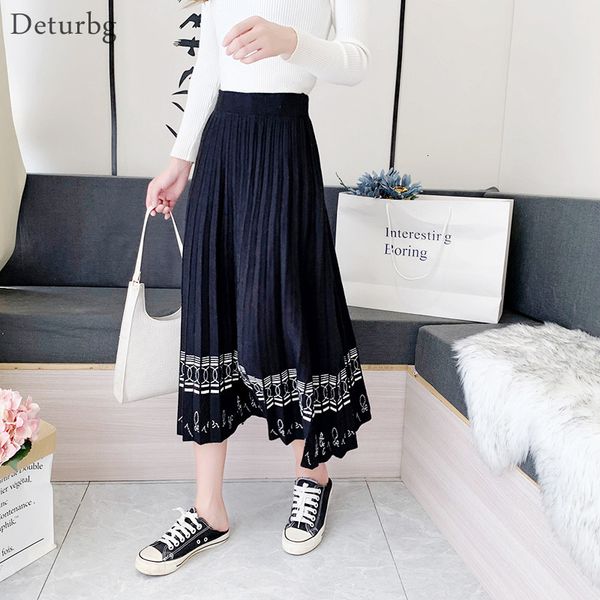 casual dresses women's elegant geometric pattern knitted midi skirt korean female high waist pleated black thickened skirts winter, Black;gray
casual dresses women's elegant geometric pattern knitted midi skirt korean female high waist pleated black thickened skirts winter, Black;gray