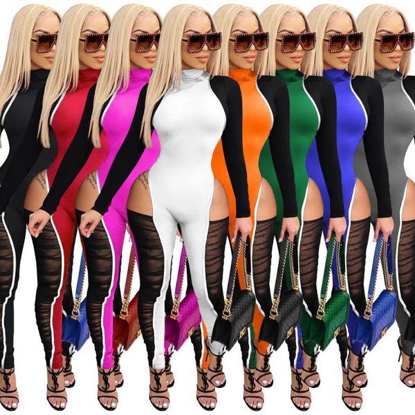 sheer mesh ruched see through fitness jumpsuit women side hollow out color blocking skinny romper long sleeve club outfits women's jump, Black;white
sheer mesh ruched see through fitness jumpsuit women side hollow out color blocking skinny romper long sleeve club outfits women's jump, Black;white