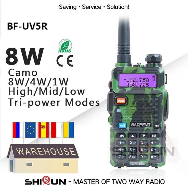 1pc/2pcs baofeng 8w uv-5r walkie talkie camo dual band uv5r ham radios uhf vhf two way radio uv 5r hf transceiver uv-82
1pc/2pcs baofeng 8w uv-5r walkie talkie camo dual band uv5r ham radios uhf vhf two way radio uv 5r hf transceiver uv-82