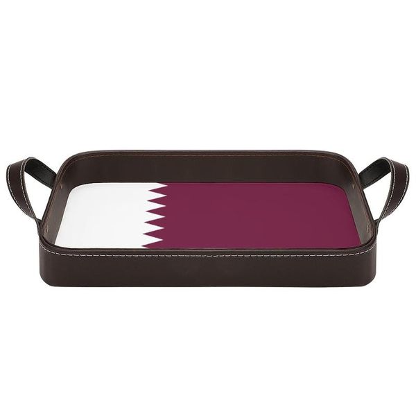 dishes & plates gatar national flag nocth pu leather decorative serving tray with handles for home office restaurant coffee shop
dishes & plates gatar national flag nocth pu leather decorative serving tray with handles for home office restaurant coffee shop