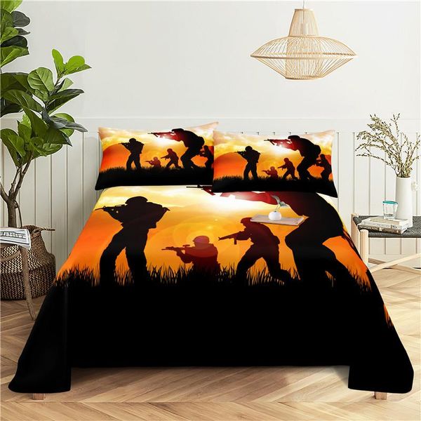 sheets & sets warfare bedding sheet home digital printing polyester bed flat with case print
sheets & sets warfare bedding sheet home digital printing polyester bed flat with case print