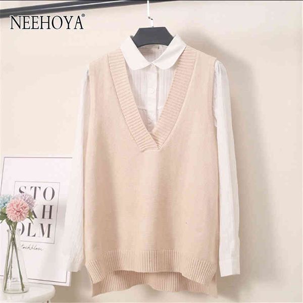 women's sweaters knitted vest women sweater autumn winter v neck soild sleeveless pullover loose waistcoat chic sweaters r8jc, White;black
women's sweaters knitted vest women sweater autumn winter v neck soild sleeveless pullover loose waistcoat chic sweaters r8jc, White;black