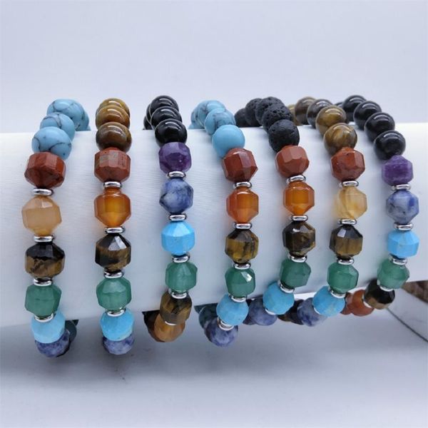 link, chain crystal natural stone bracelet handmade jewelry seven chakra healing bead, Black
link, chain crystal natural stone bracelet handmade jewelry seven chakra healing bead, Black