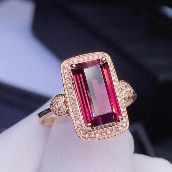 fine jewelry real 18k rose gold au750 100% natural red tourmaline gemstone 4.11ct female rings for women ring cluster, Golden;silver
fine jewelry real 18k rose gold au750 100% natural red tourmaline gemstone 4.11ct female rings for women ring cluster, Golden;silver