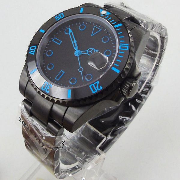 wristwatches 40mm black sterile dial automatic mechanical sapphire glass miyota pvd coated bracelet strap date window self winding mens watc, Slivery;brown
wristwatches 40mm black sterile dial automatic mechanical sapphire glass miyota pvd coated bracelet strap date window self winding mens watc, Slivery;brown