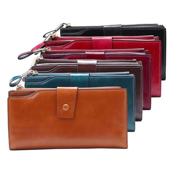 wallets red fashion wallet women genuine leather rfid long purse ladies hasp phone clutch multi card holders retro money bag, Red;black
wallets red fashion wallet women genuine leather rfid long purse ladies hasp phone clutch multi card holders retro money bag, Red;black