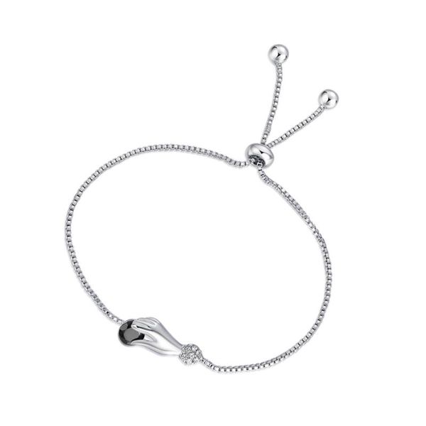 1pc fashion zircon bracelet creative hand stroking shaped copper bangle exquisite elegant wrist jewelry for ladies (black) charm bracelets, Golden;silver
1pc fashion zircon bracelet creative hand stroking shaped copper bangle exquisite elegant wrist jewelry for ladies (black) charm bracelets, Golden;silver
