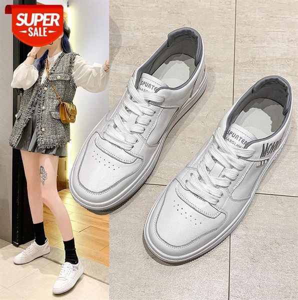 low-cut female front lace-up stitching round toe casual white shoes layer cowhide flat skateboard #gz8e
low-cut female front lace-up stitching round toe casual white shoes layer cowhide flat skateboard #gz8e