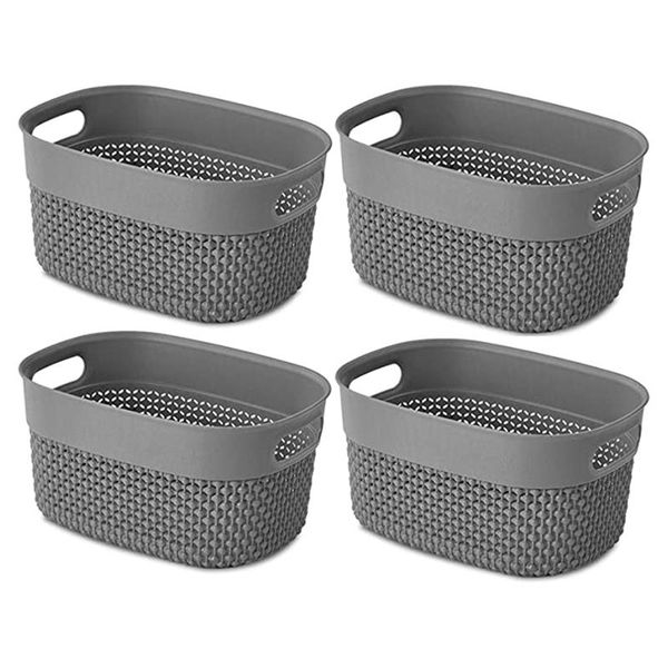 storage baskets 4pcs plastic basket durable pantry organization bins small container trays shelves for organizing
storage baskets 4pcs plastic basket durable pantry organization bins small container trays shelves for organizing
