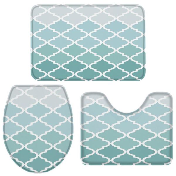 bath accessory set 3 pieces bathroom geometric blue green gradient turquoise toilet cover mat pedestal rug non-slip
bath accessory set 3 pieces bathroom geometric blue green gradient turquoise toilet cover mat pedestal rug non-slip