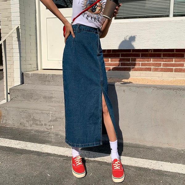 skirts elegant woman skirt high waist vintage split denim jeans ladies 2021 spring summer casual long, Black
skirts elegant woman skirt high waist vintage split denim jeans ladies 2021 spring summer casual long, Black
