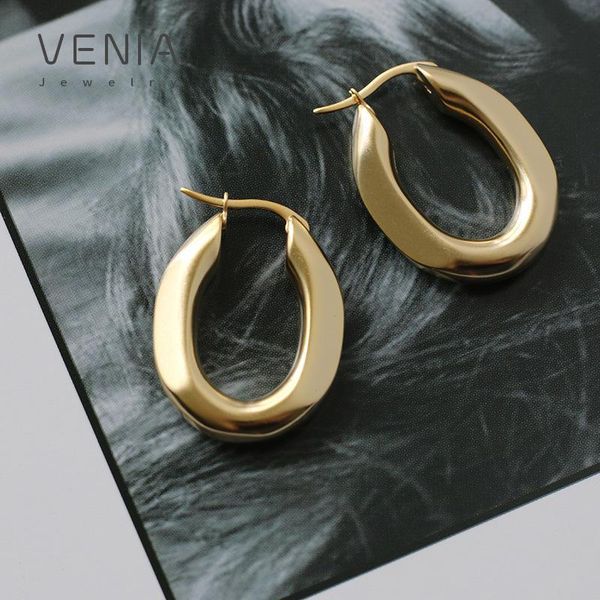 hoop & huggie venia gold color geometric earrings hollow thick for women elegant minimalist stainless steel, Golden;silver
hoop & huggie venia gold color geometric earrings hollow thick for women elegant minimalist stainless steel, Golden;silver