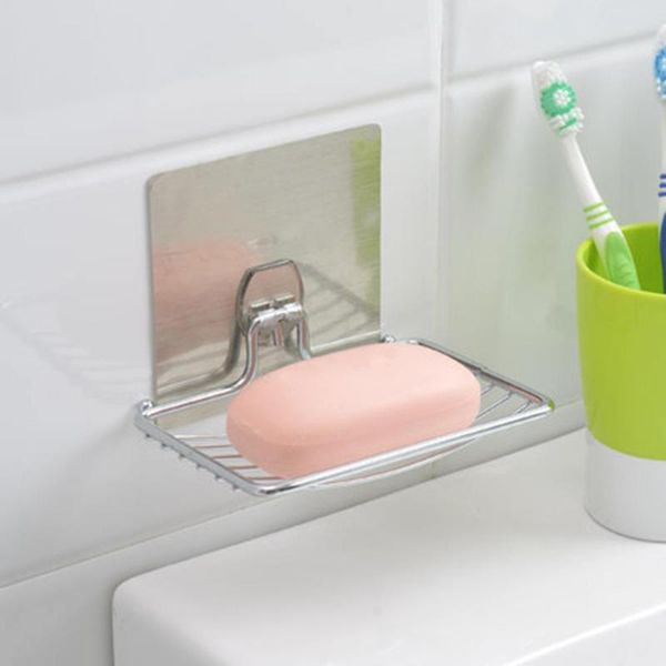 stainless steel soap dish holder self adhesive storage rack plate sliver shower tray for kitchen bathroom accessories dishes
stainless steel soap dish holder self adhesive storage rack plate sliver shower tray for kitchen bathroom accessories dishes