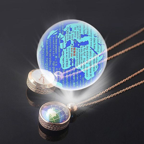 eternal love 100 language i you projection necklace 360° rotatable double-sided 5:20 clock pendant gift necklaces, Silver
eternal love 100 language i you projection necklace 360° rotatable double-sided 5:20 clock pendant gift necklaces, Silver
