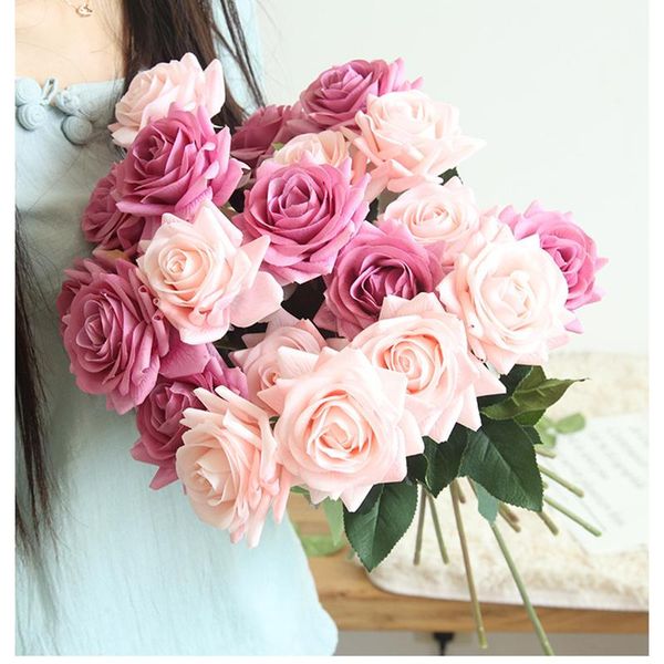 wet feeling 42cm real touch rose flower artificial flowers for home room decor wedding decoration bouquet holding decorative & wreaths
wet feeling 42cm real touch rose flower artificial flowers for home room decor wedding decoration bouquet holding decorative & wreaths