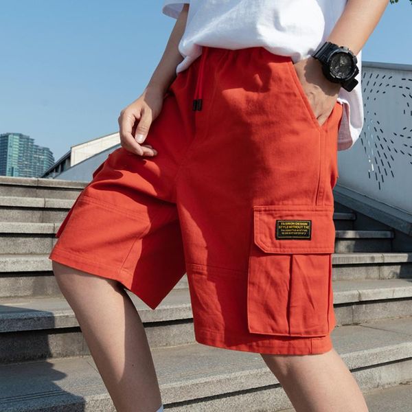 men's shorts 2021 summer red fashion multi-pockets baggy cargo men streetwear solid cotton casual male straight short pants 5xl, White;black
men's shorts 2021 summer red fashion multi-pockets baggy cargo men streetwear solid cotton casual male straight short pants 5xl, White;black