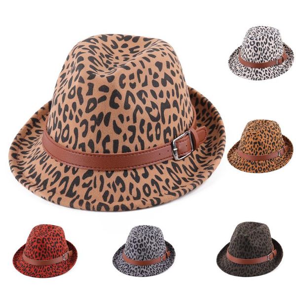wide brim hats fedoras hat's for men and women autumn warm hat leopard grain belt gentlemen fashion edge cap, Blue;gray
wide brim hats fedoras hat's for men and women autumn warm hat leopard grain belt gentlemen fashion edge cap, Blue;gray