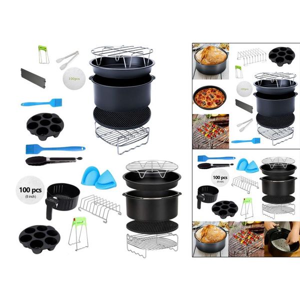 air fryers 12pcs/set 20cm fryer accs kits 4.2qt-6.8qt deep pizza pan baking silicone mat plate gripper
air fryers 12pcs/set 20cm fryer accs kits 4.2qt-6.8qt deep pizza pan baking silicone mat plate gripper