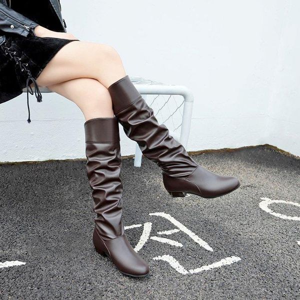 fashion thigh-high boots for women winter over knee flat shoes elastic large siz, Black
fashion thigh-high boots for women winter over knee flat shoes elastic large siz, Black