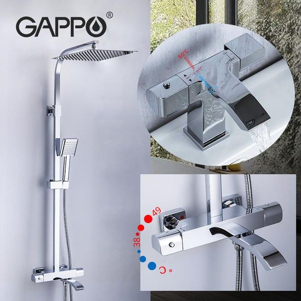 gappo thermostatic shower sets waterfall bath system mixer bathroom faucet + brass basin
gappo thermostatic shower sets waterfall bath system mixer bathroom faucet + brass basin