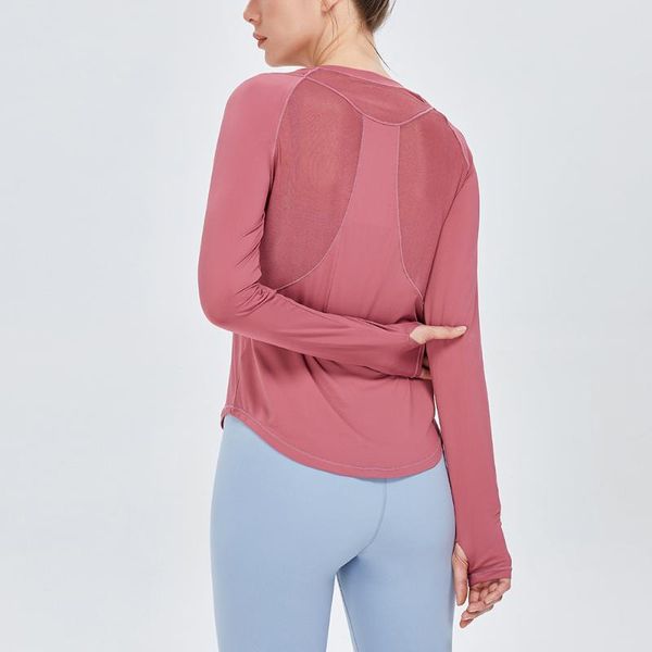 yoga outfits sports women long sleeve shirt fitness loose gym workout slim quick dry thumb holes mesh running fit female, White;red
yoga outfits sports women long sleeve shirt fitness loose gym workout slim quick dry thumb holes mesh running fit female, White;red