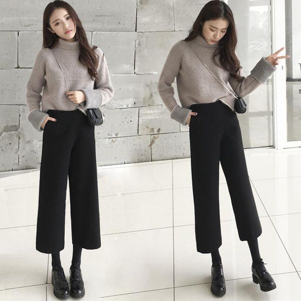 women's suits & blazers autumn and winter foreign style small man lazy wind sweater wide leg pants hong kong taste two-piece suit fashi, White;black
women's suits & blazers autumn and winter foreign style small man lazy wind sweater wide leg pants hong kong taste two-piece suit fashi, White;black