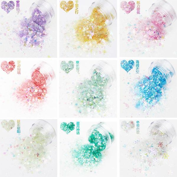 1box round and star shape dream mixed glitter powder sequins colorful flakes 3d diy sliders dust for nail art decorations1, Silver;gold
1box round and star shape dream mixed glitter powder sequins colorful flakes 3d diy sliders dust for nail art decorations1, Silver;gold