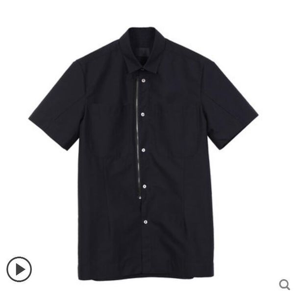 men's casual shirts s-5xl 2021 clothing hair stylist simple straightforward texture short sleeve shirt jacket plus size singer costume, White;black
men's casual shirts s-5xl 2021 clothing hair stylist simple straightforward texture short sleeve shirt jacket plus size singer costume, White;black
