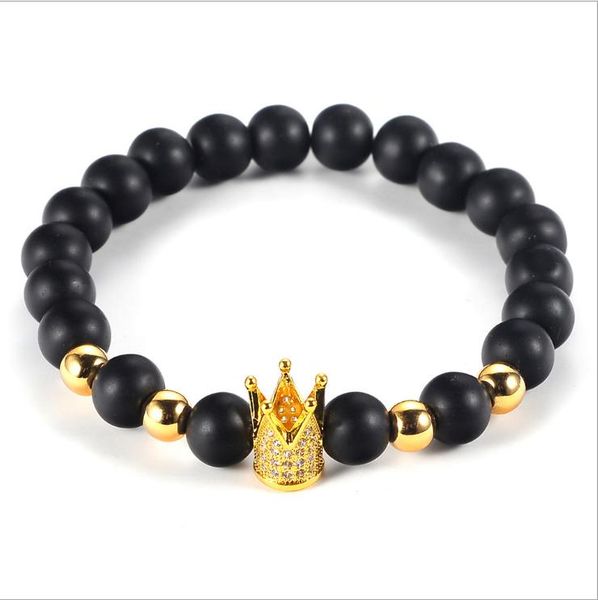 charm bracelets magic fish men bracelet bangle & 8mm natural stone bead titanium steel beads crown zircon, Golden;silver
charm bracelets magic fish men bracelet bangle & 8mm natural stone bead titanium steel beads crown zircon, Golden;silver
