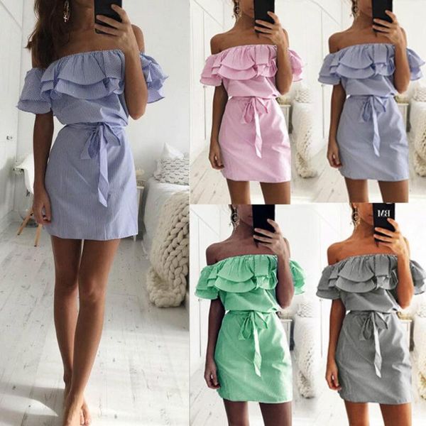 off shoulder strapless striped ruffles dress women 2021 summer sundresses beach casual shirt short mini party dresses robe femme, Black;gray
off shoulder strapless striped ruffles dress women 2021 summer sundresses beach casual shirt short mini party dresses robe femme, Black;gray