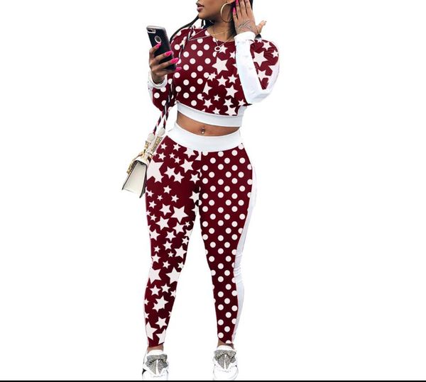 women's two piece pants stars dot print women sets 2021 fashion long sleeve tracksuits o-neck crop + 2 set black, White
women's two piece pants stars dot print women sets 2021 fashion long sleeve tracksuits o-neck crop + 2 set black, White