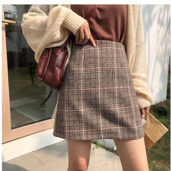 skirts autumn winter women a-line short harajuku retro plaid high waist semi skirt lady's girls student mini vintage sweet, Black
skirts autumn winter women a-line short harajuku retro plaid high waist semi skirt lady's girls student mini vintage sweet, Black