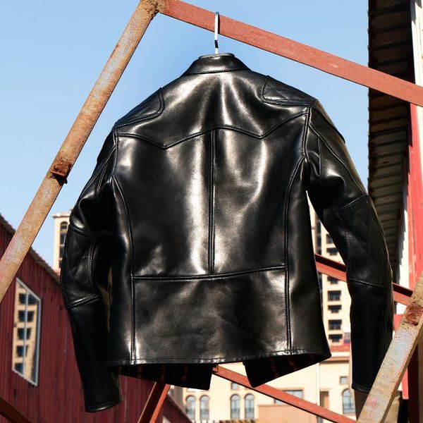 men's leather & faux cdj-34 asian size super heavy genuine japan horse slim classic horsehide stylish rider jacket, Black
men's leather & faux cdj-34 asian size super heavy genuine japan horse slim classic horsehide stylish rider jacket, Black