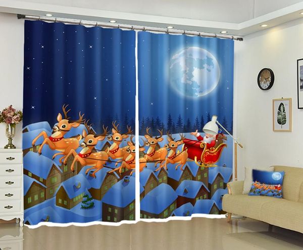 curtain & drapes babson diy po of santa claus and elk christmas shading personalized 3d digital printing
curtain & drapes babson diy po of santa claus and elk christmas shading personalized 3d digital printing
