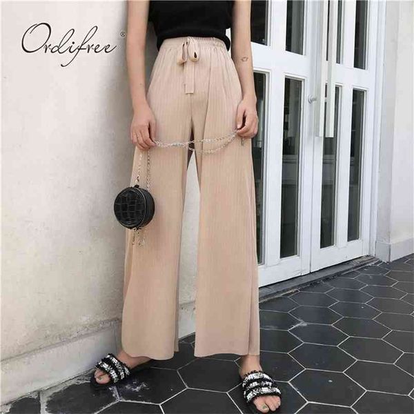 summer high waist women wide leg pants elastic soft thin female casual knitted trousers palazzo 210513, Blue
summer high waist women wide leg pants elastic soft thin female casual knitted trousers palazzo 210513, Blue