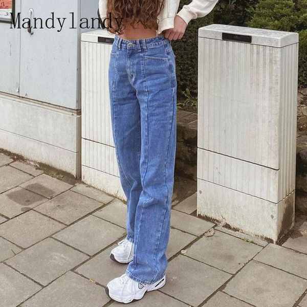 mandylandy retro straight jeans women loose boyfriend woman curvy long denim pants high waist wide leg trouser women's, Blue
mandylandy retro straight jeans women loose boyfriend woman curvy long denim pants high waist wide leg trouser women's, Blue